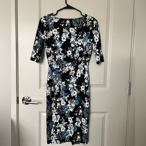 Erdem jersey floral sheath dress